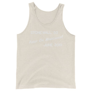 Keep On Marching! Unisex Jersey Tank with Tear Away Label