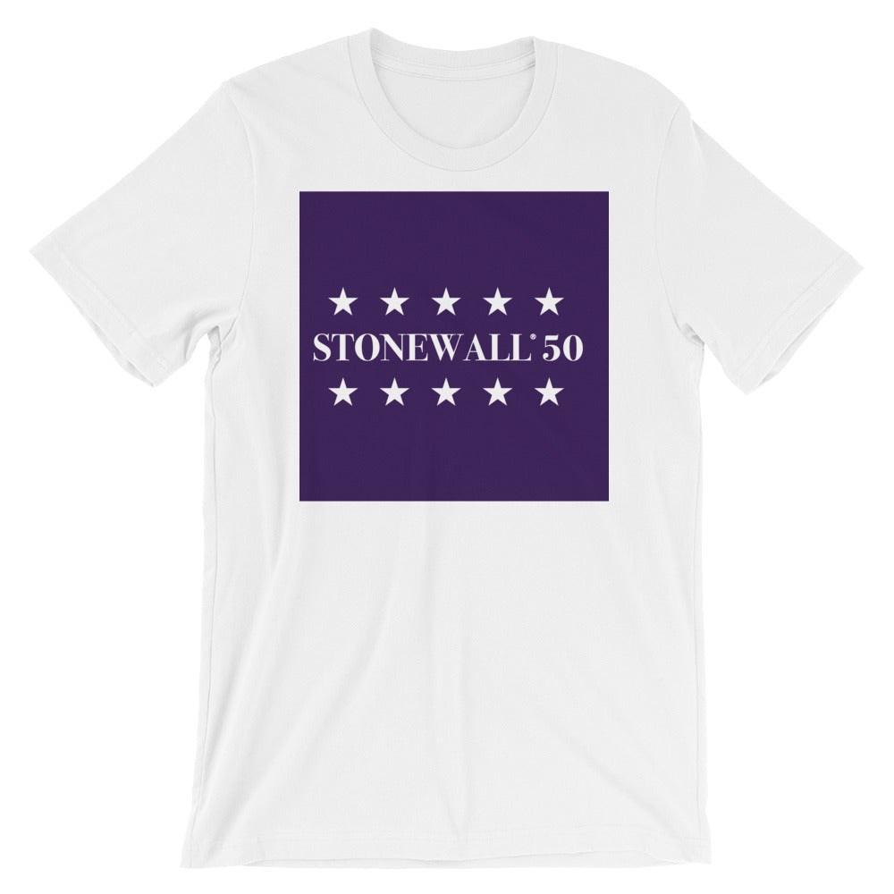 Stonewall50 Royalty Unisex Short Sleeve Jersey T-Shirt